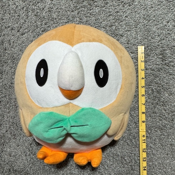 Pokemon Center Rowlet Mokuroh 12" Plush Toy - Picture 5 of 6